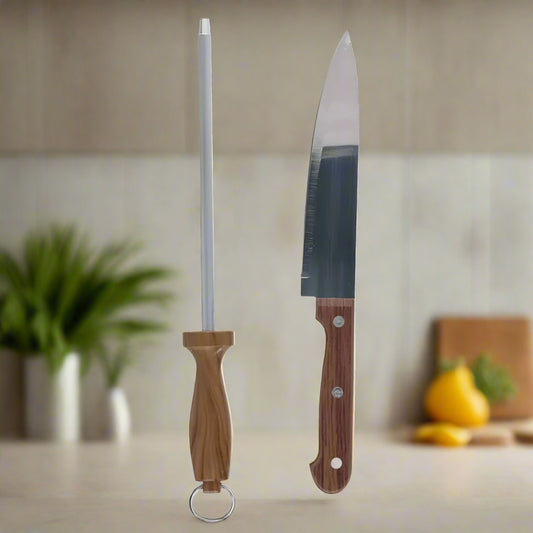 BBQ Knife & Sharpener set