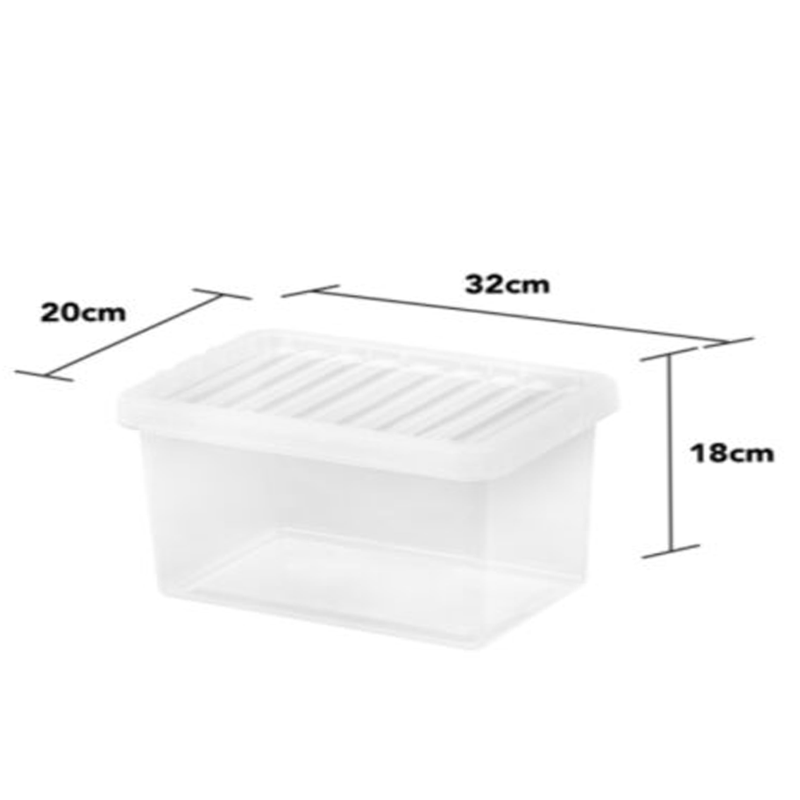 Wham Crystal Storage Box w/ Lid