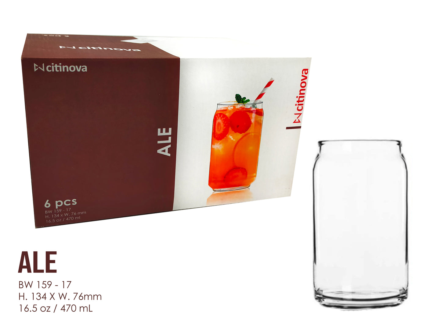 Citinova Glassware 6pcs