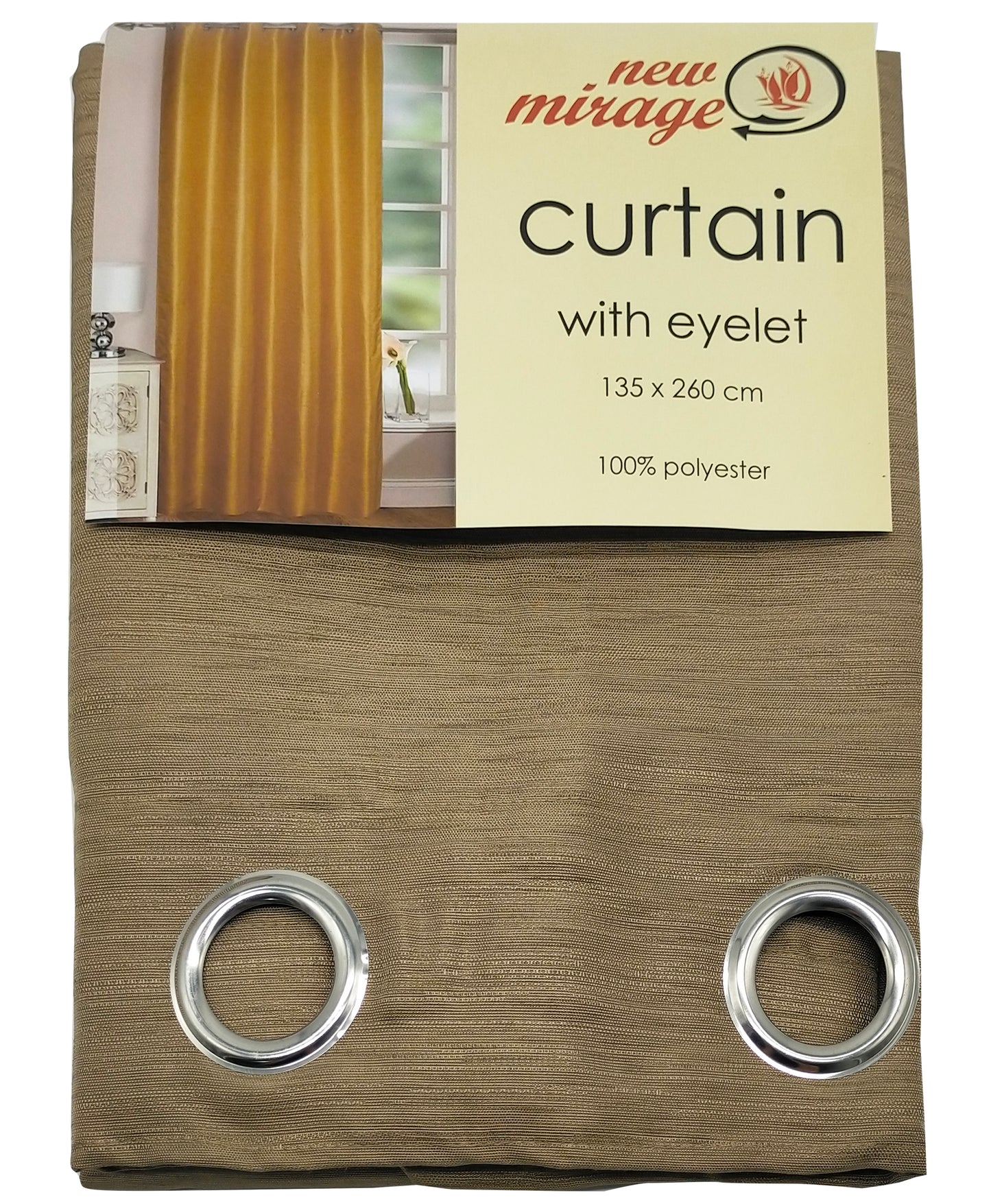 Polyester Curtain with eyelet