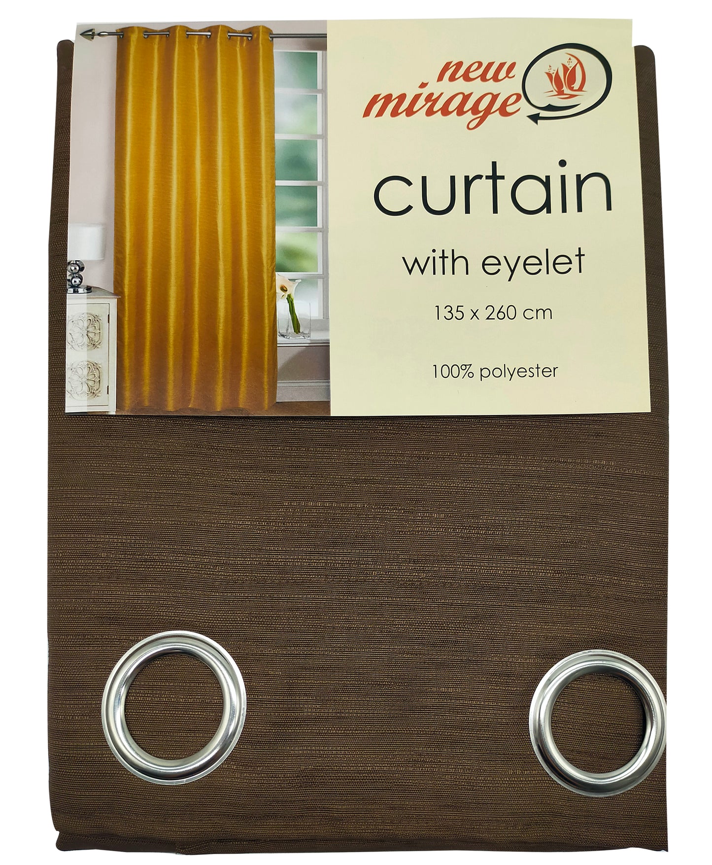 Polyester Curtain with eyelet