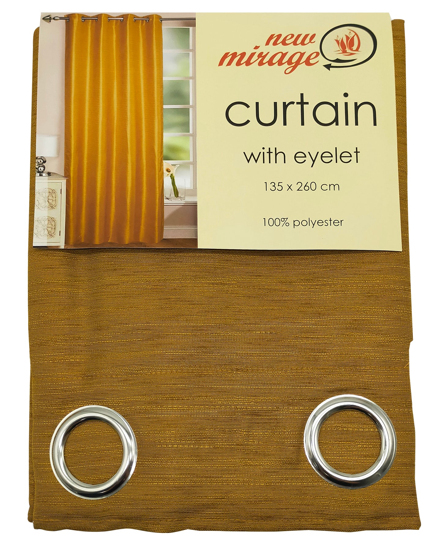 Polyester Curtain with eyelet