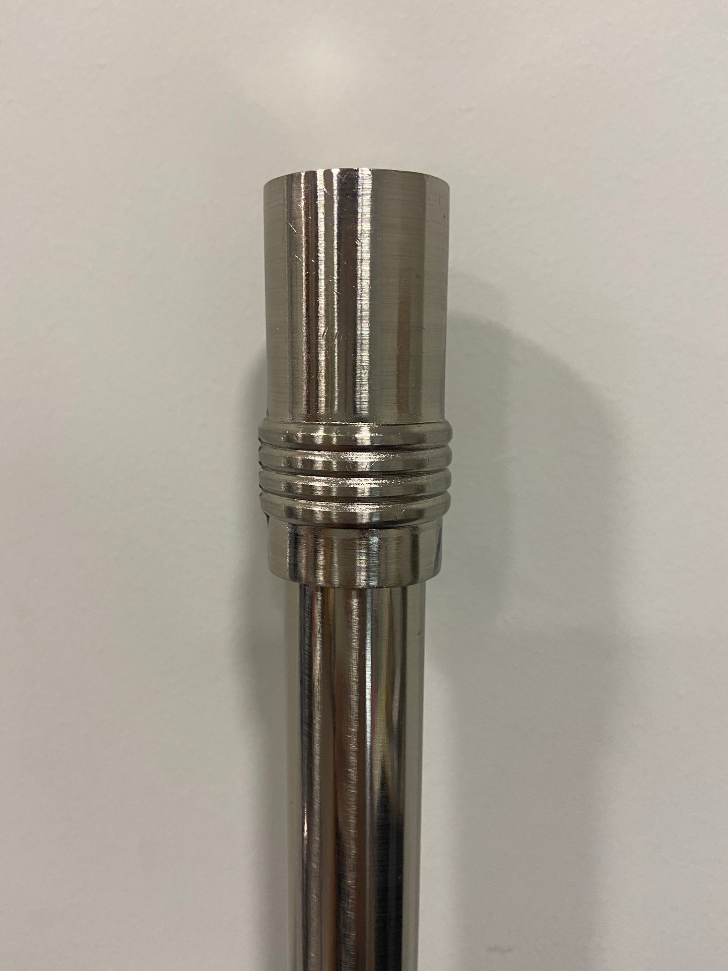 Silver Curtain rods-extendable (single 16-19mm) 120-210cm