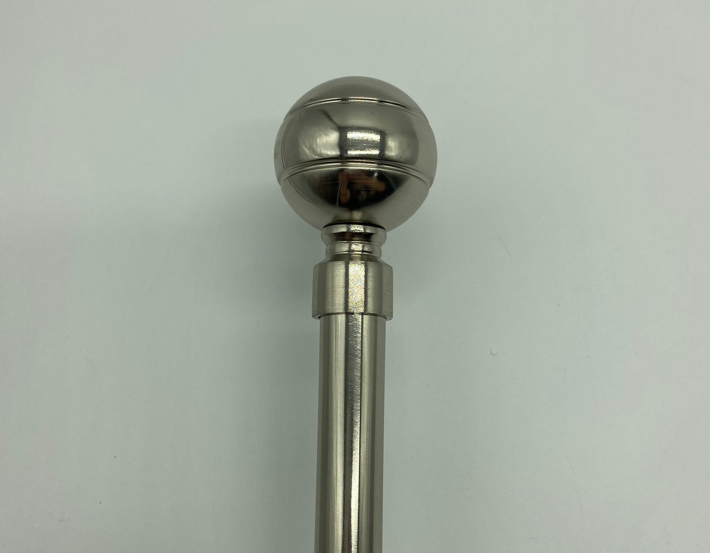 Silver Curtain rods-extendable (single 16-19mm) 120-210cm