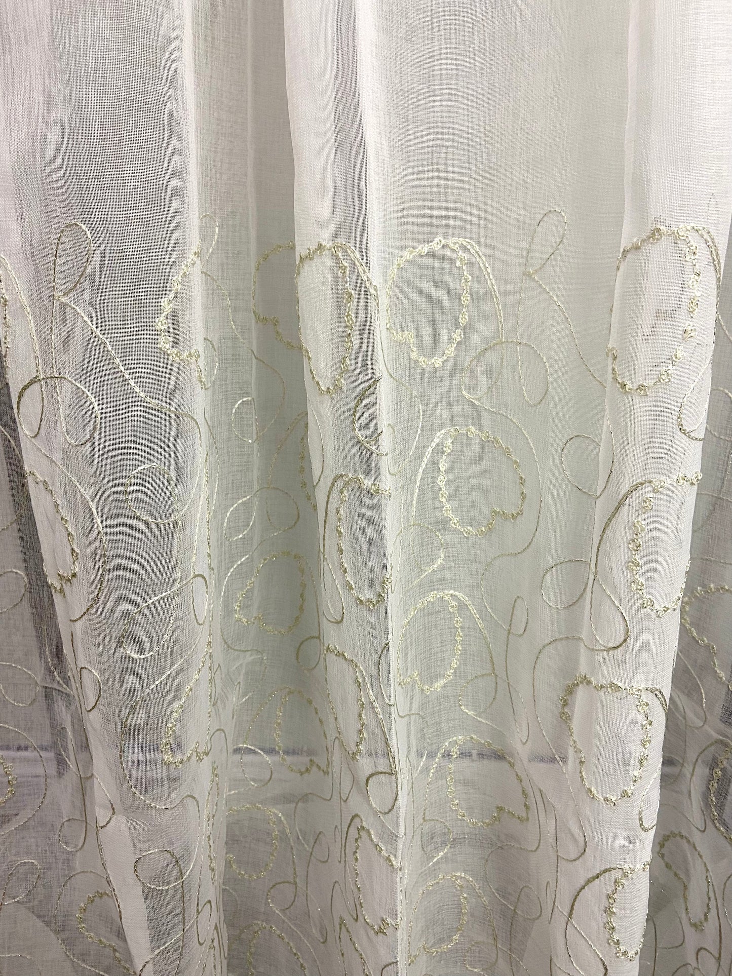Ella embroidery grommet curtain 1 panel