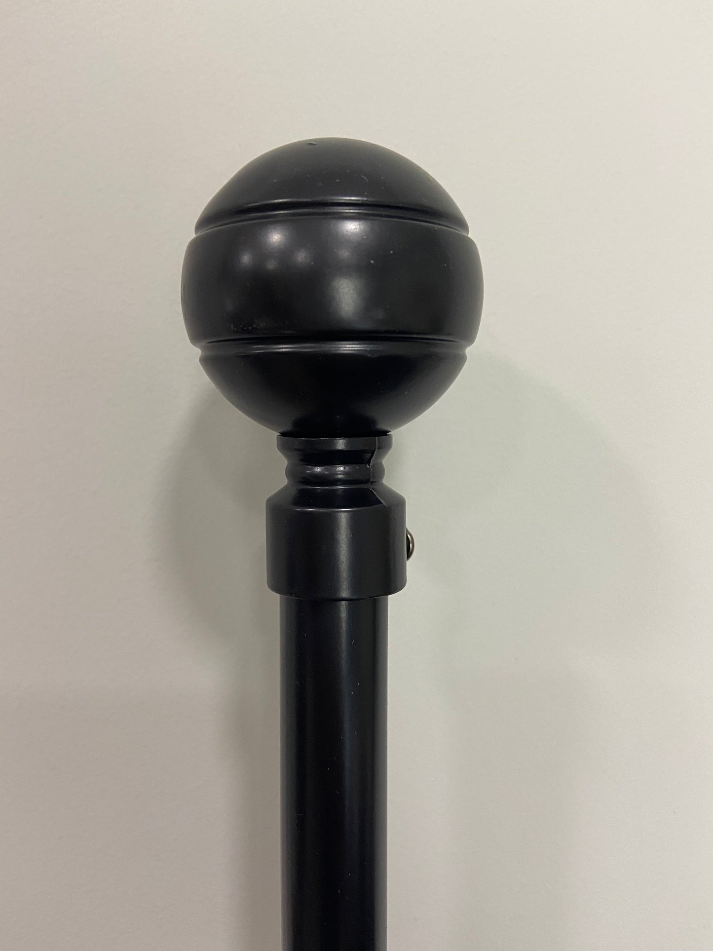 Silver Curtain rods-extendable (single 16-19mm) 120-210cm