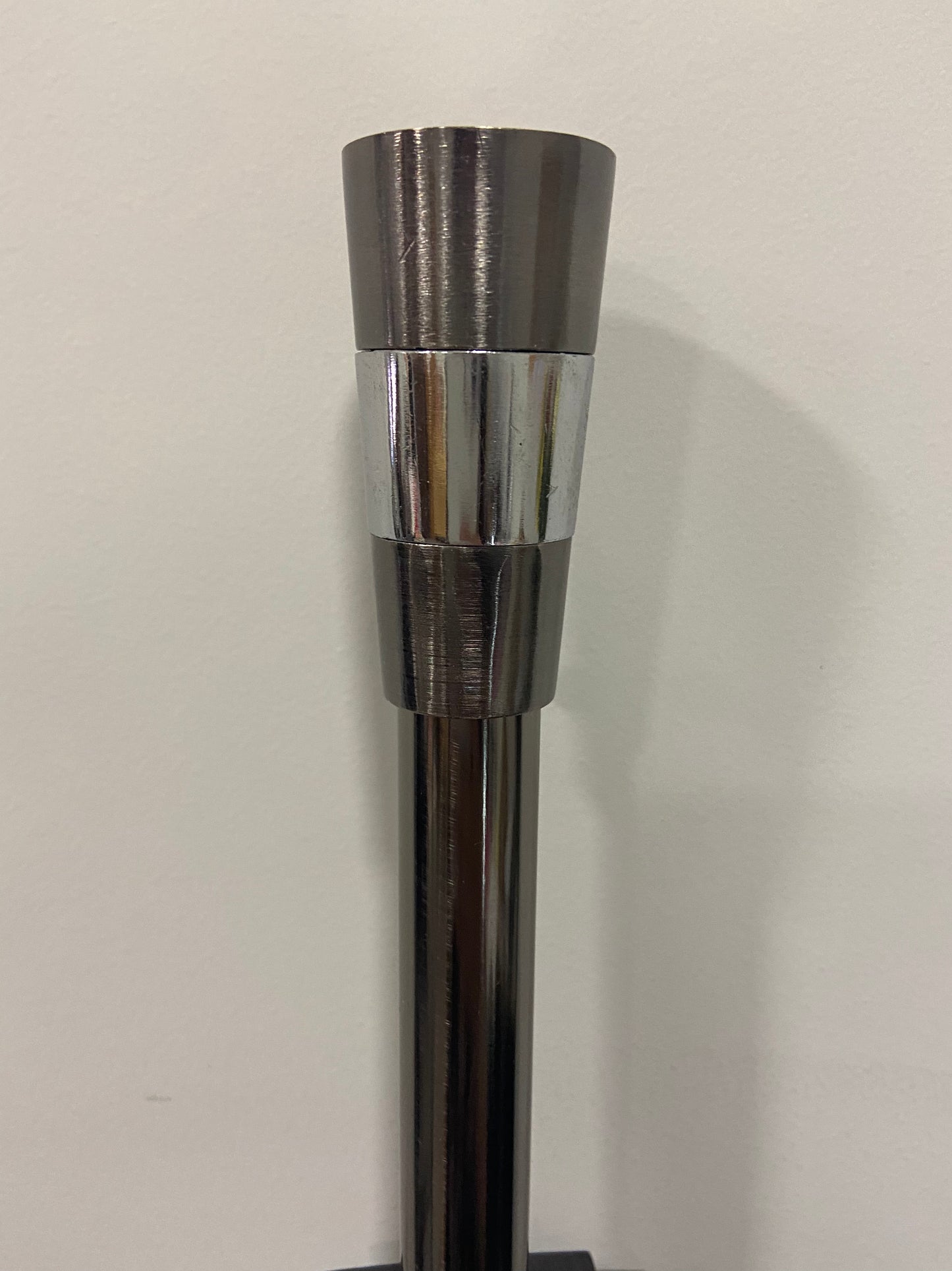 Silver Curtain rods-extendable (single 16-19mm) 120-210cm