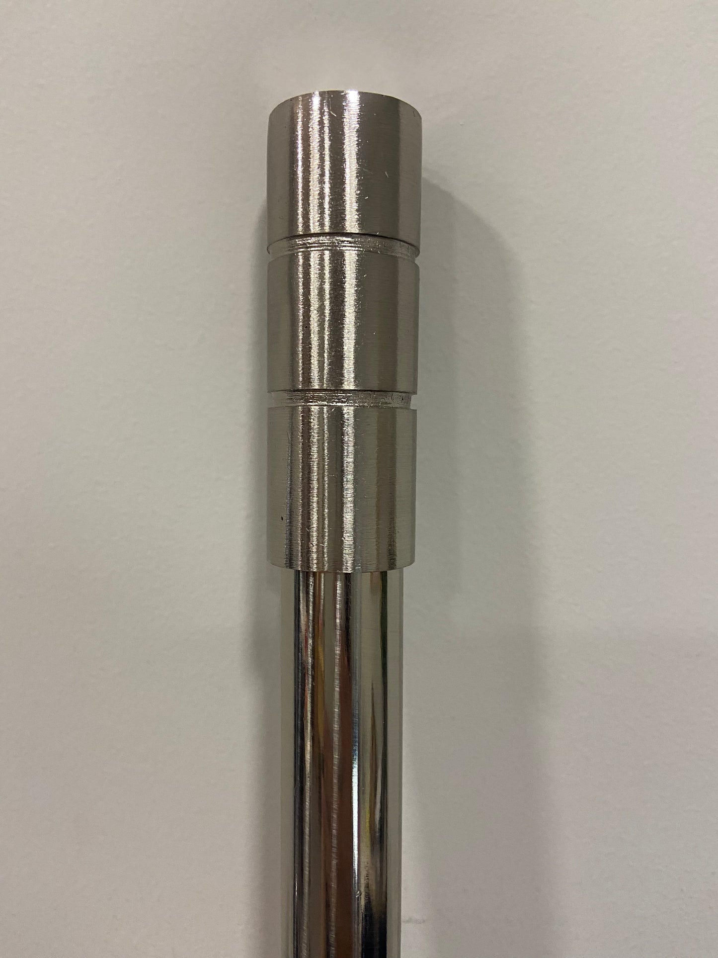 Silver Curtain rods-extendable (single 16-19mm) 120-210cm