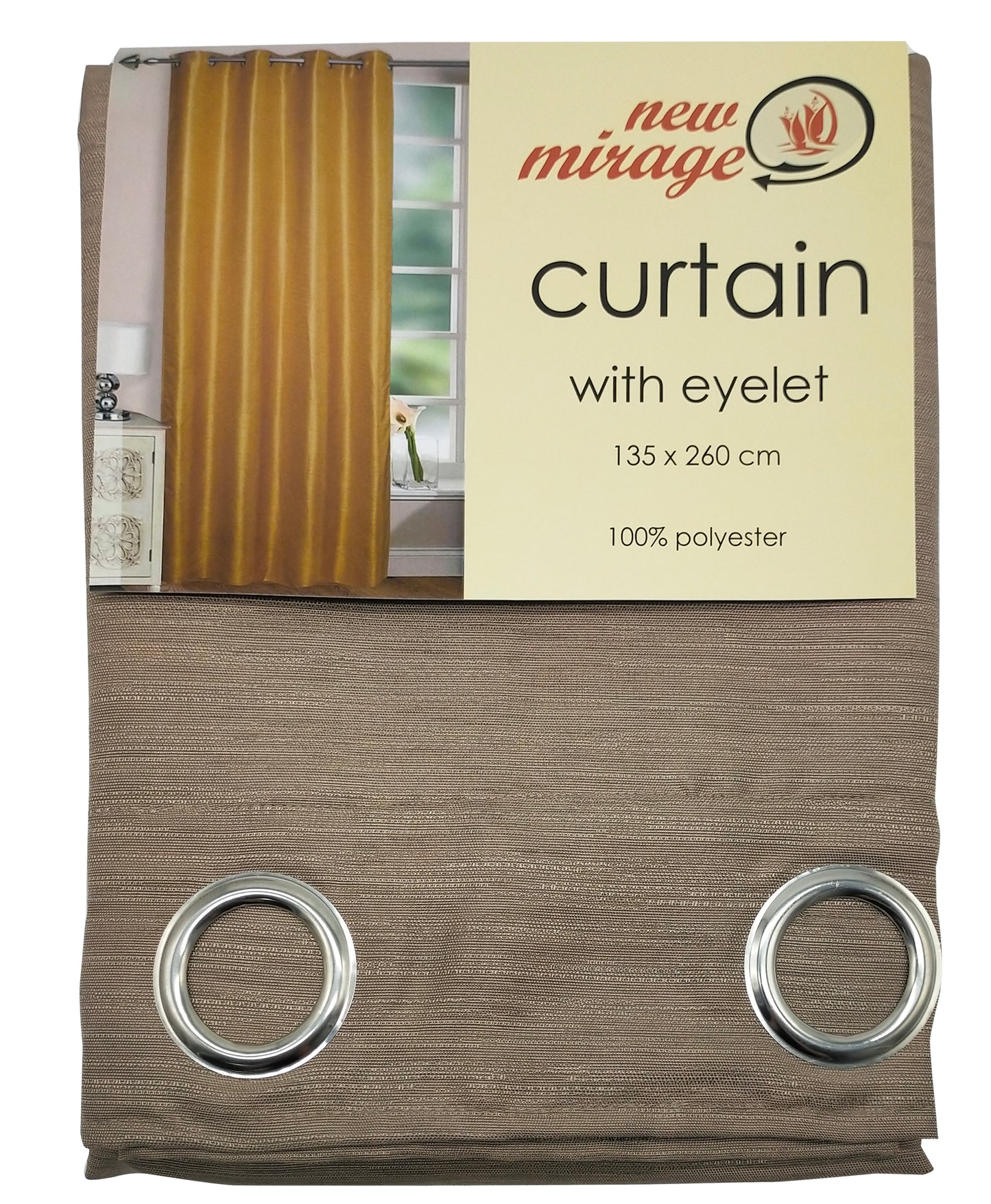 Polyester Curtain with eyelet