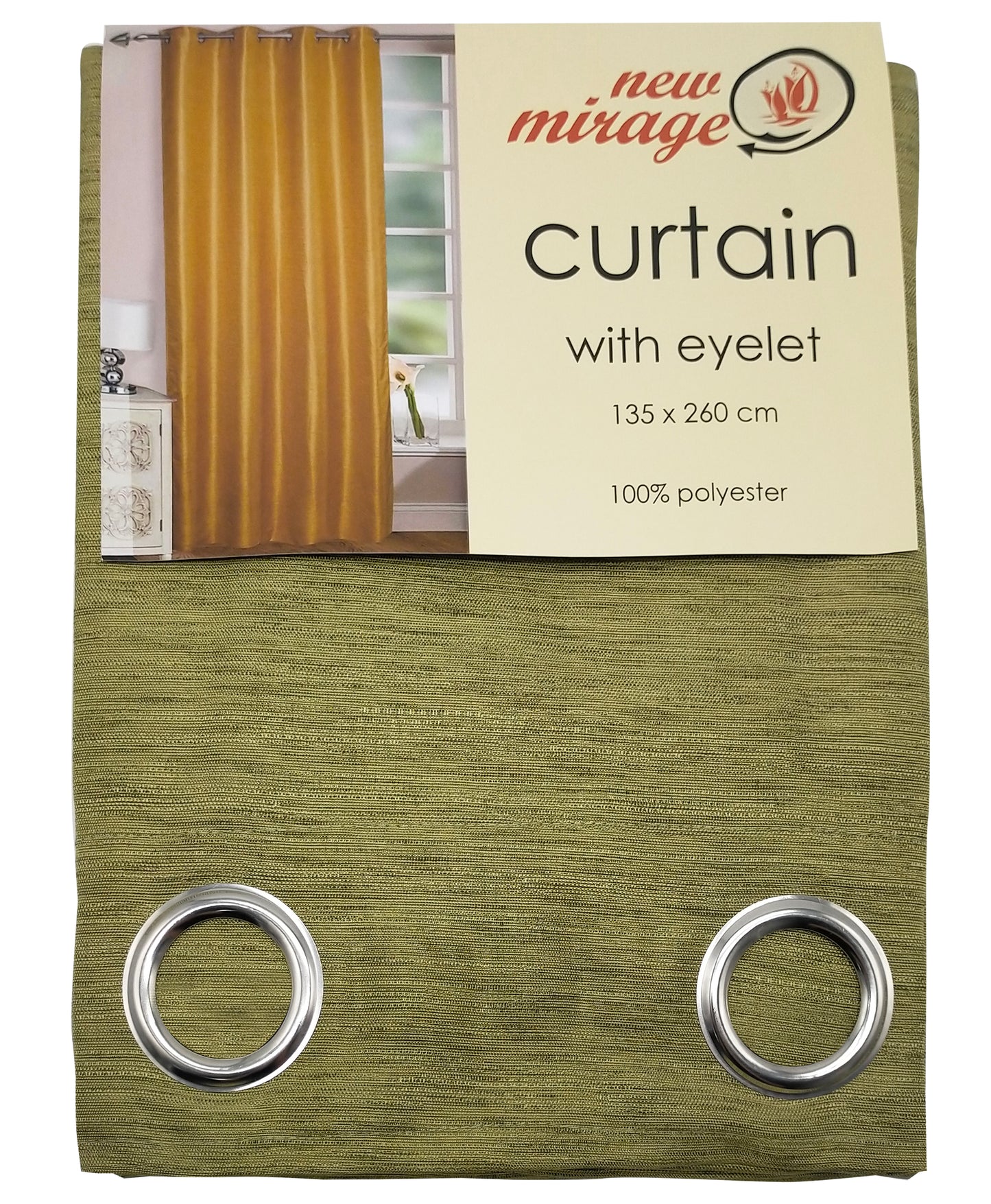 Polyester Curtain with eyelet