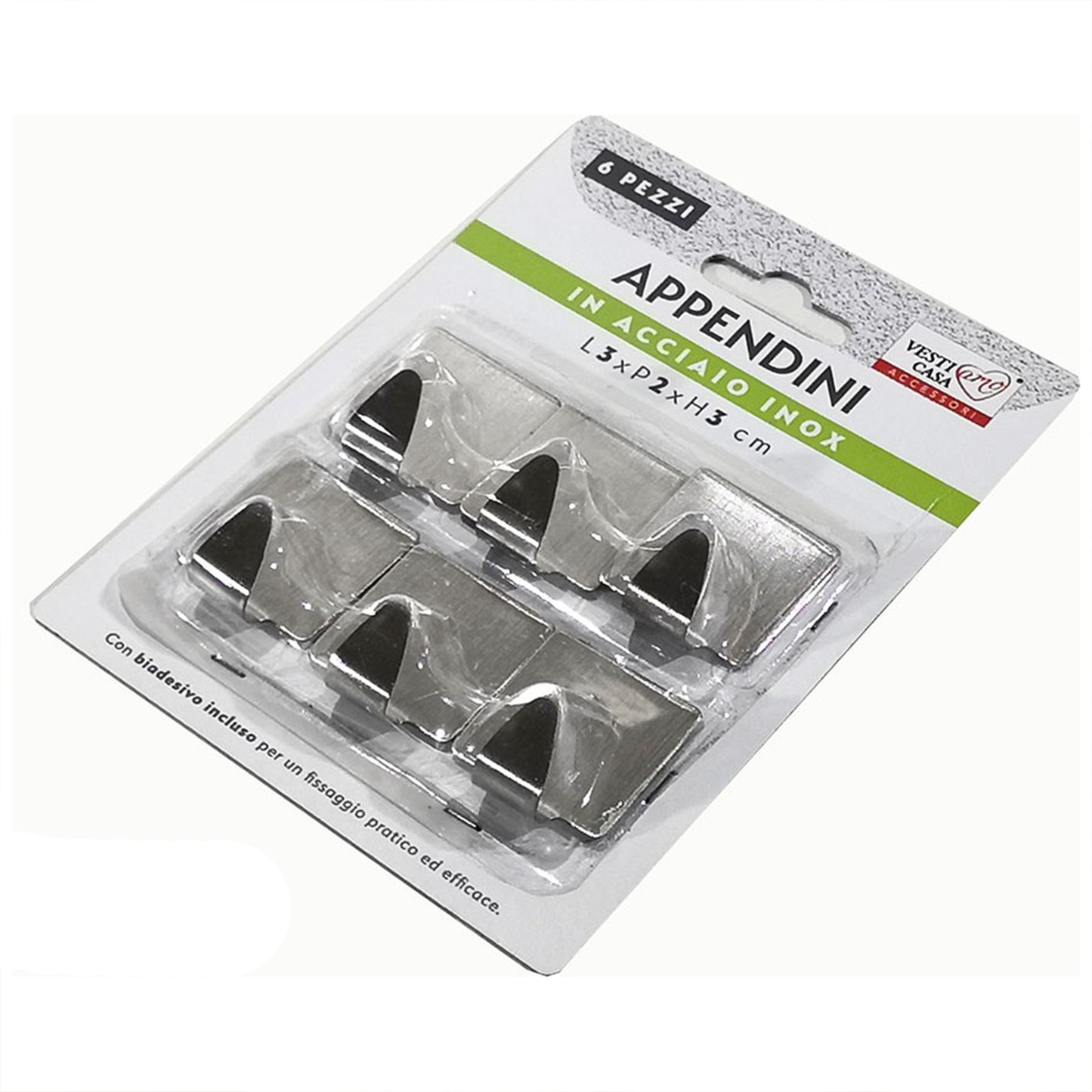 Chrome Hanger Hooks – 6 Pieces