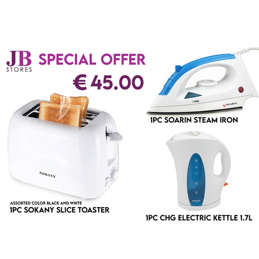 Special Offer : Kettle ,Toaster & Iron € 45.00