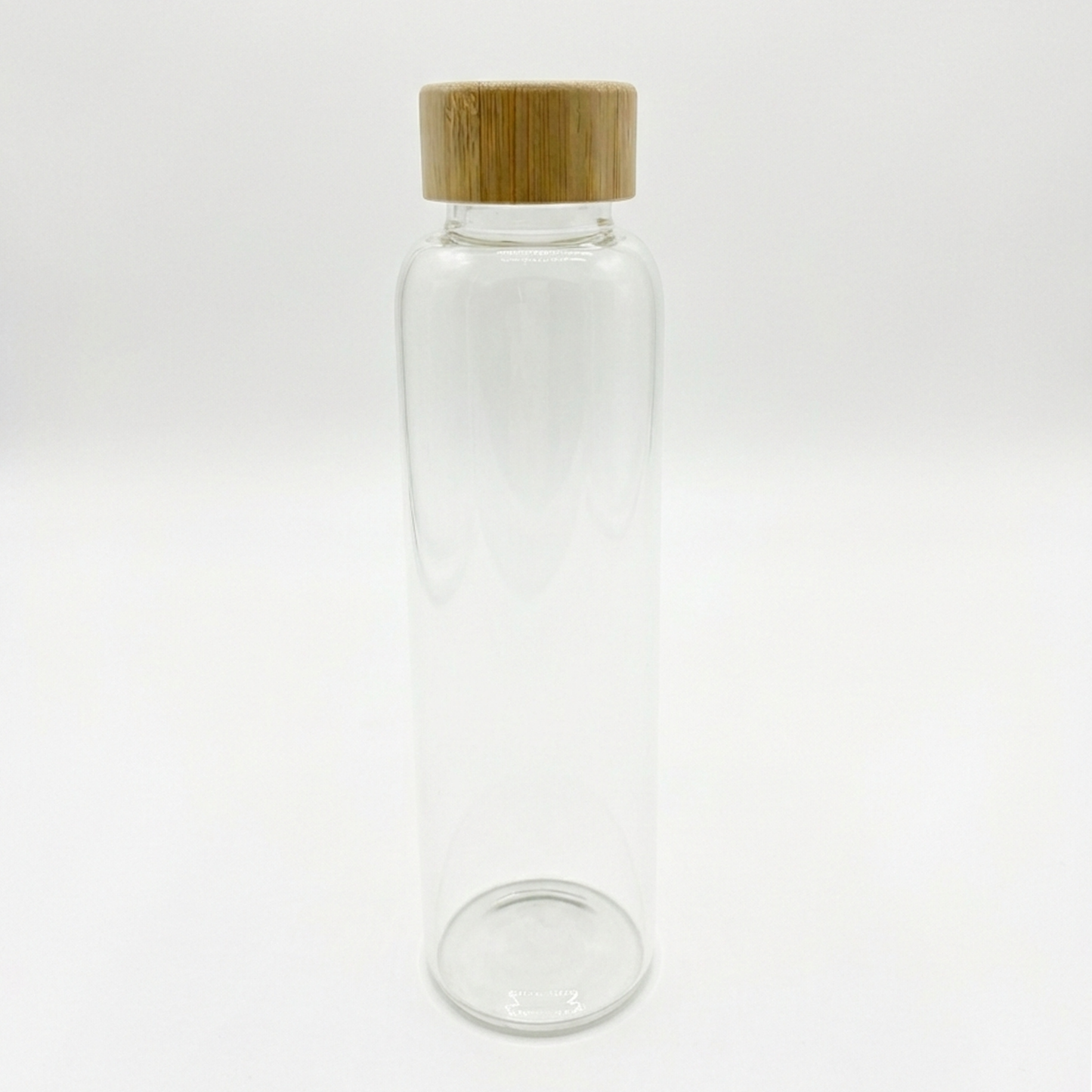 Glass Water Bottle With Bamboo Lid - 550ml
