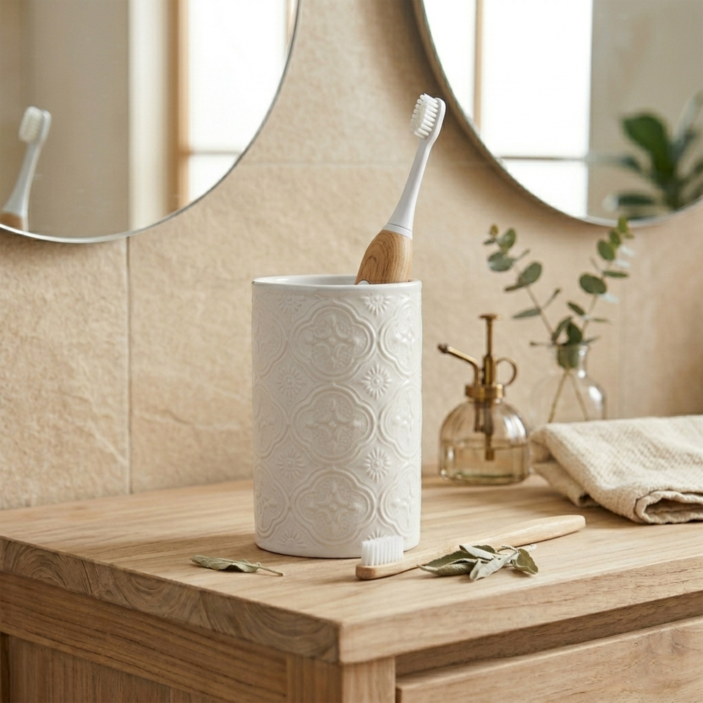 Porcelain Toothbrush Holder
