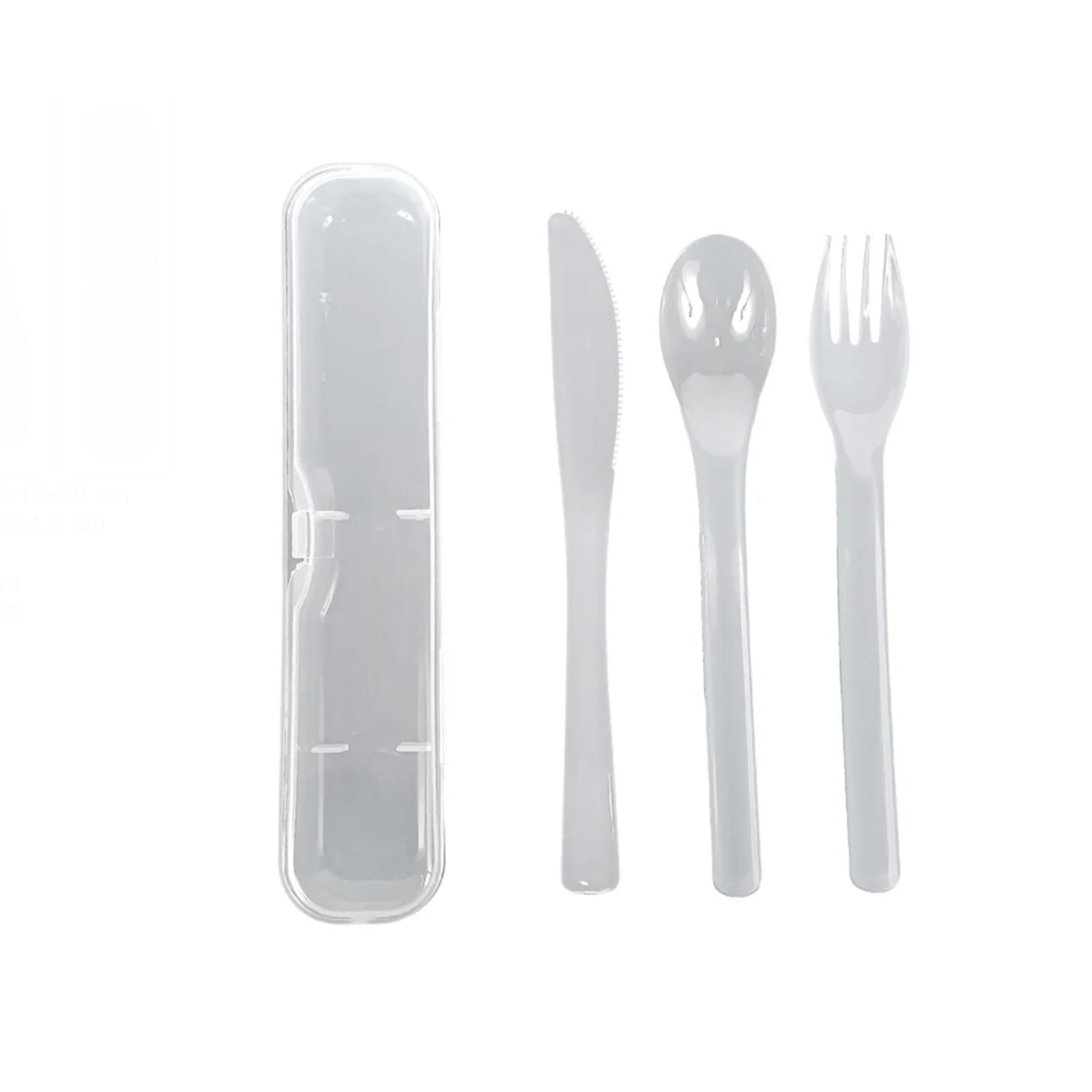 3-Piece Reusable Cutlery Set with Case