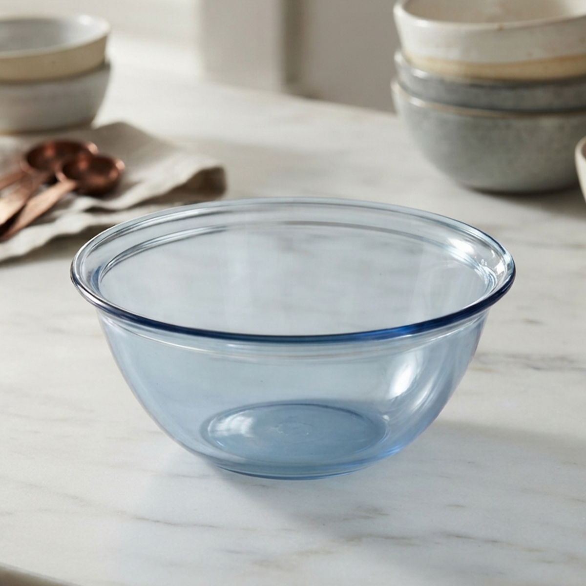 Round Glass Mixing Bowl