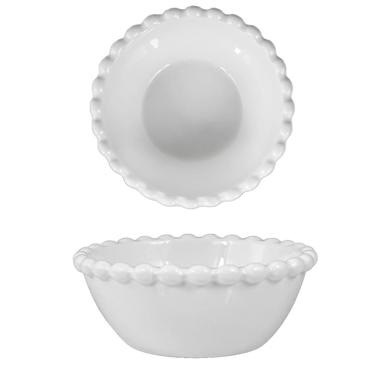 Round Ceramic Bowl – White