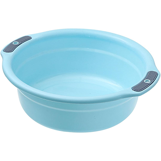 Round Plastic Wash Basin - Assorted Colors