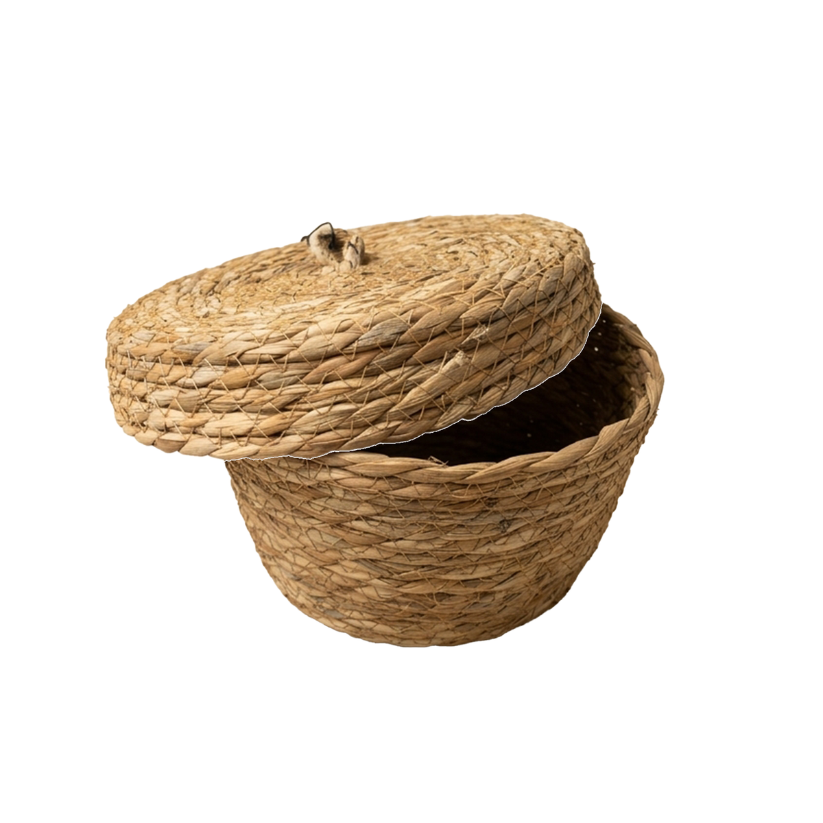 Woven Storage Basket with Lid