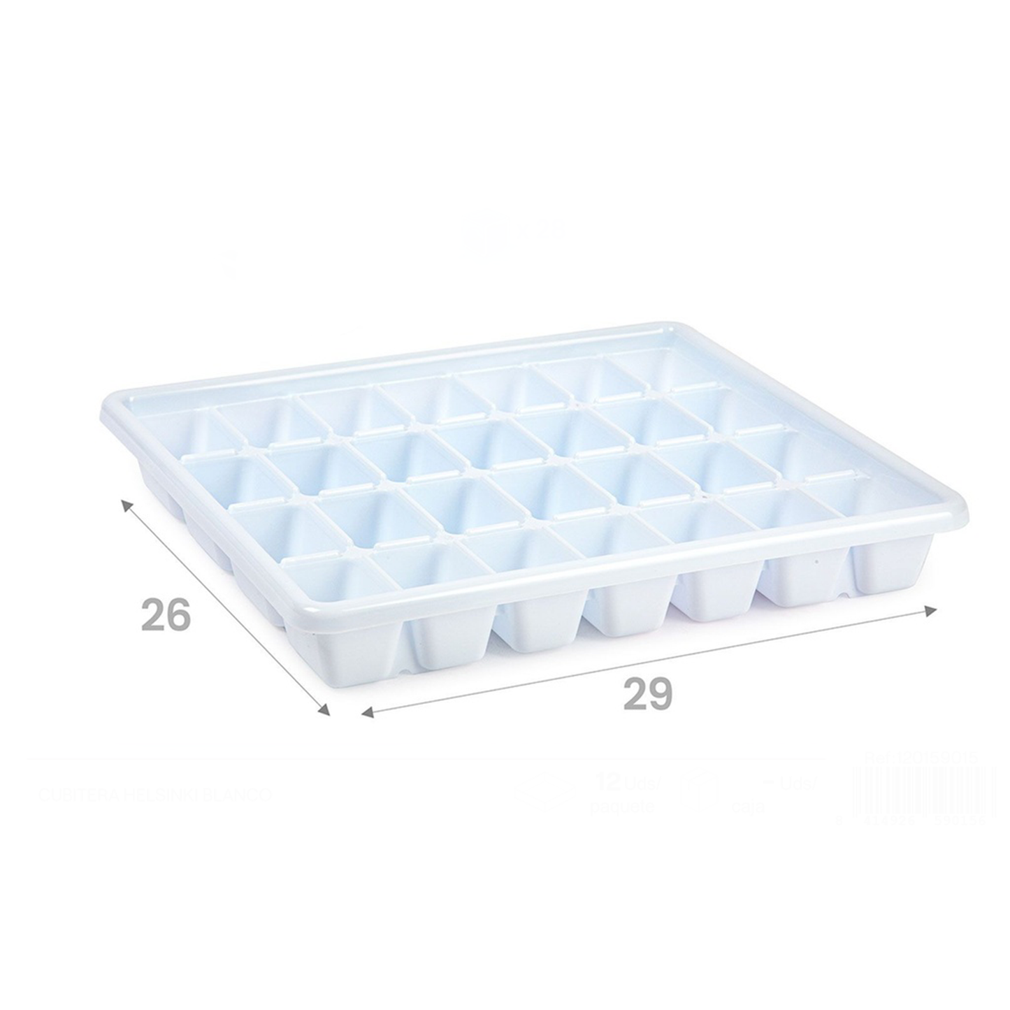 White Ice Cube Tray – 28 Cubes