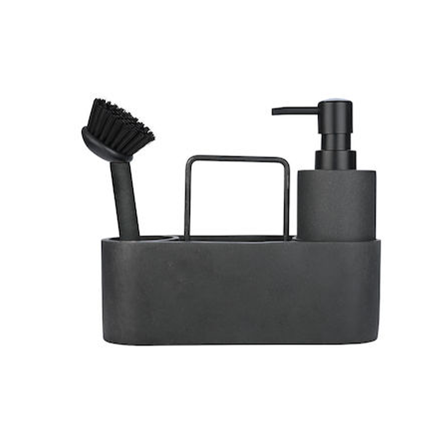 Dispenser Container with Sponge Holder Black 250ml