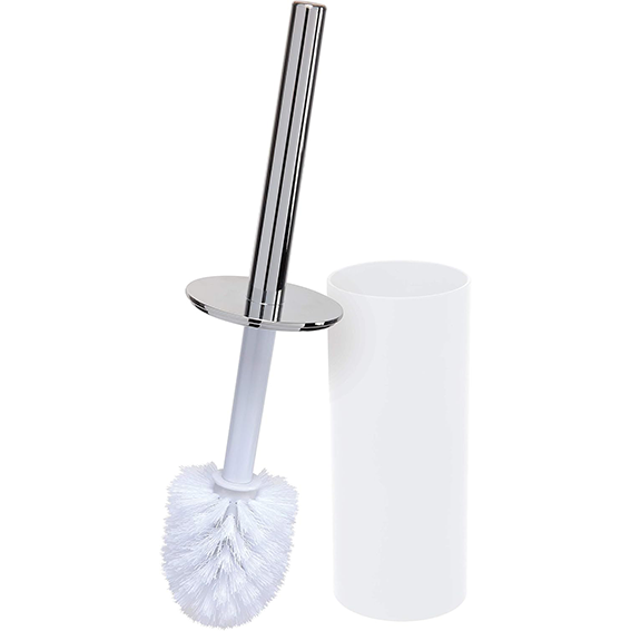 White Toilet Brush