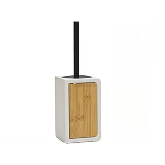 White Ceramic Toilet Brush Holder