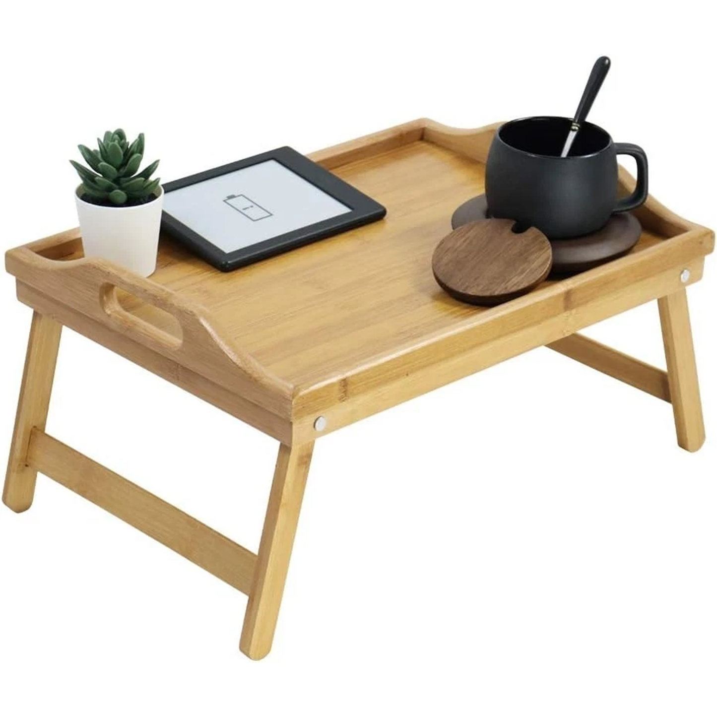 Bamboo Table Tray with Folding Legs