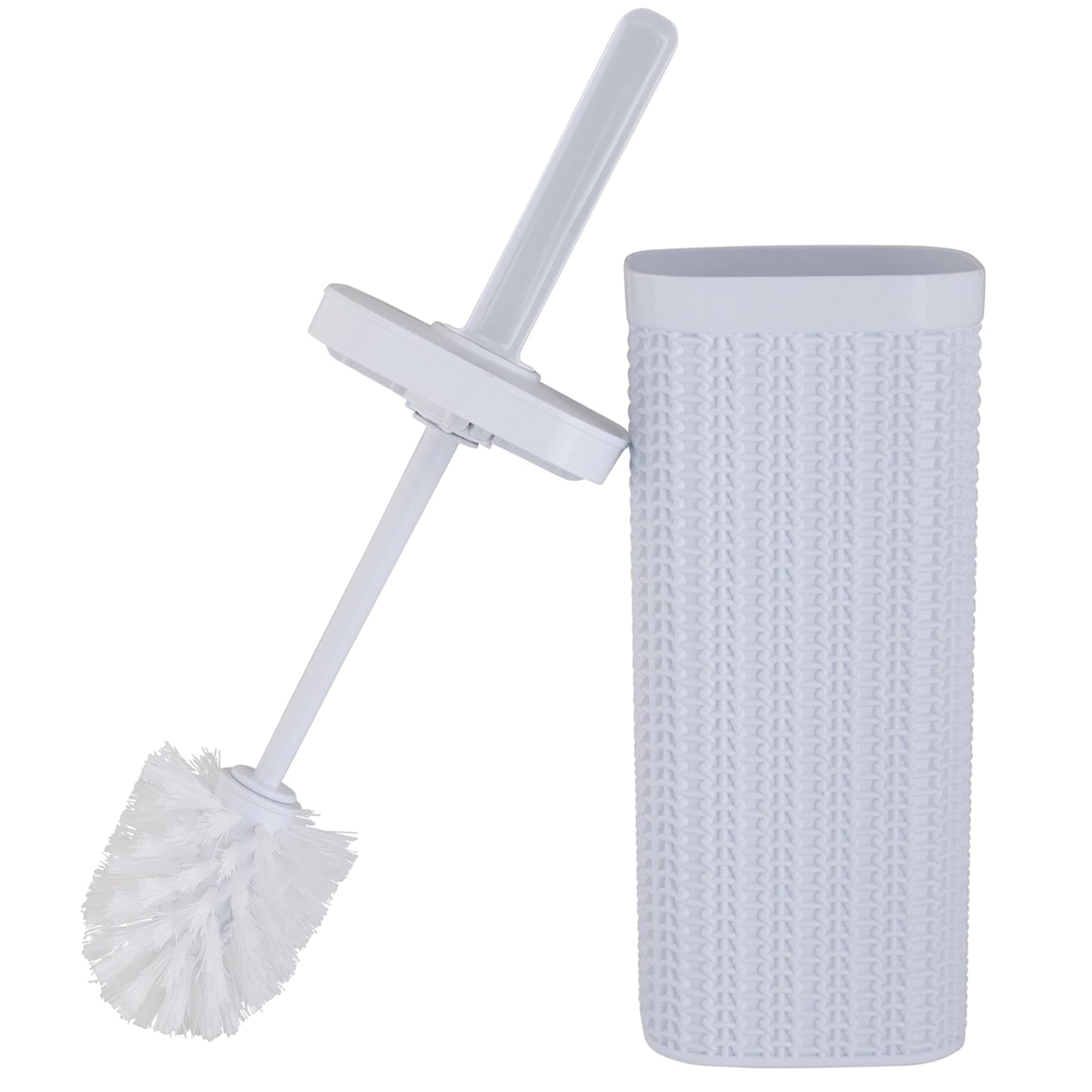 Bath Bliss Sailor Knot Toilet Holder Set – White