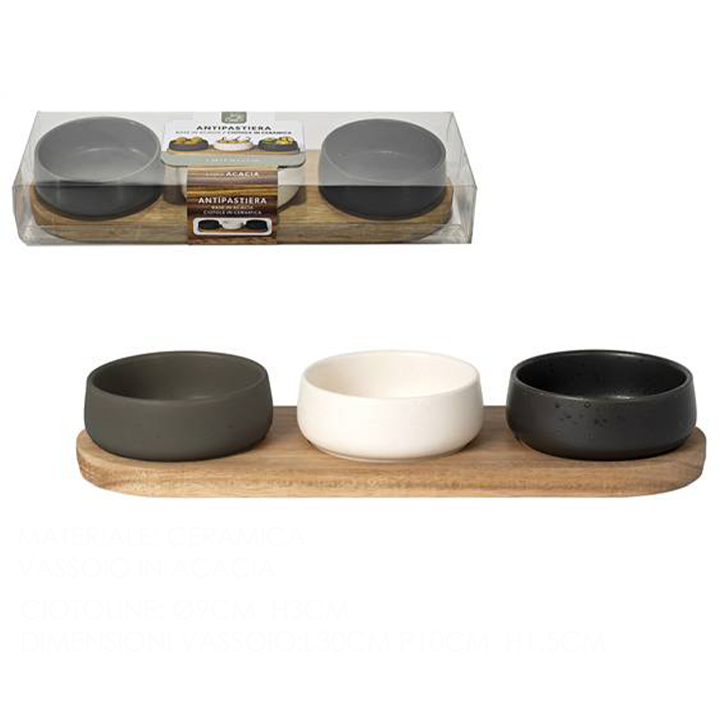 3-Piece Appetizer Tray