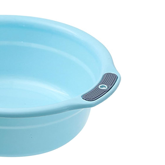 Round Plastic Wash Basin - Assorted Colors