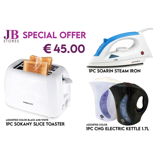 Special Offer : Kettle ,Toaster & Iron € 45.00