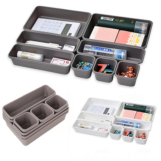 Drawer Organizer - 8-Piece - Assorted colors