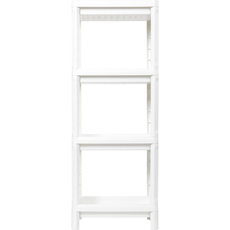 White Modular Shelf with 4 Shelves 38 × 23 × 100 cm