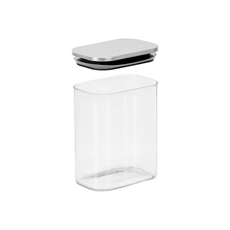1.1L Rectangular Jar with Steel Lid