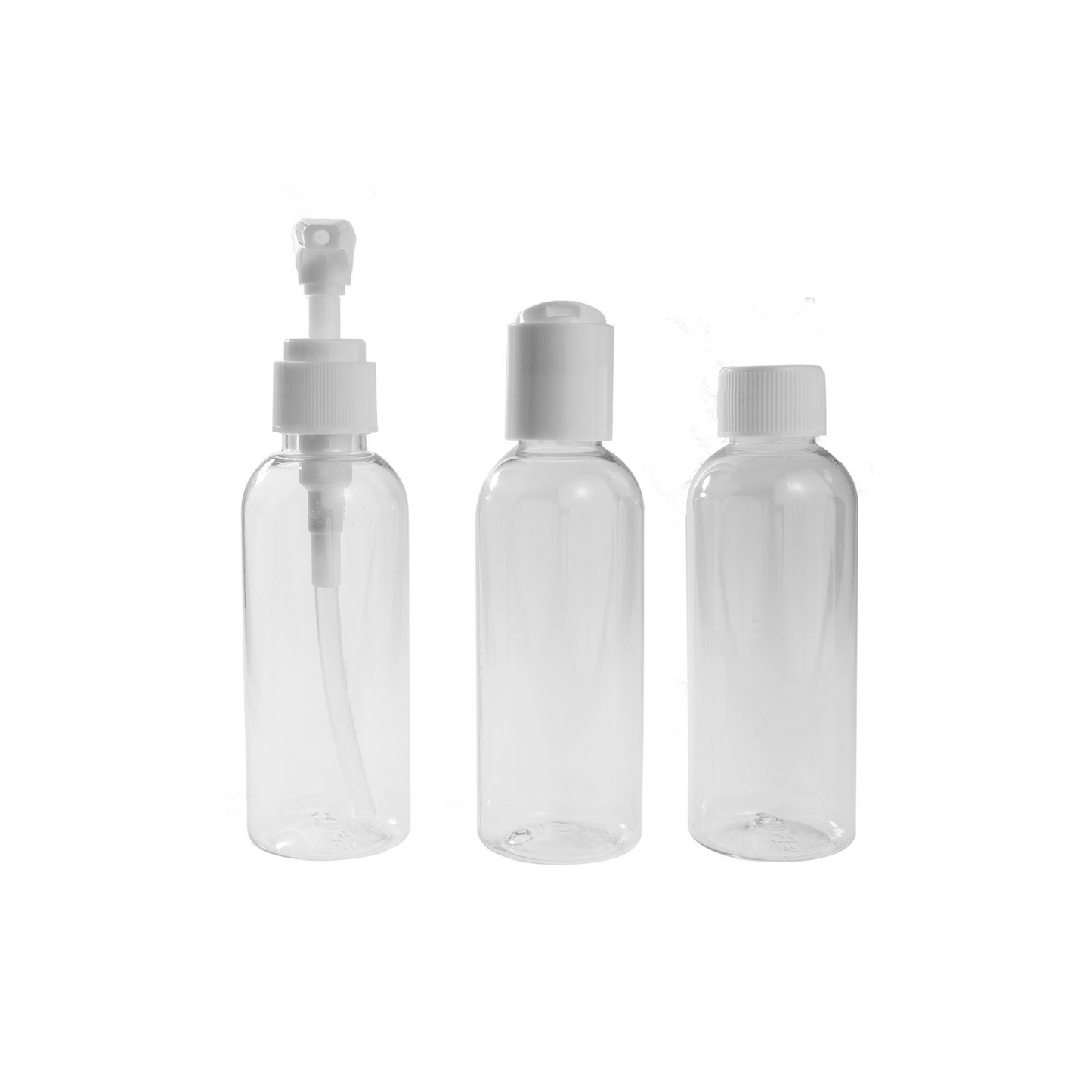 Plastic Travel Bottles – 80 ml (3 Pieces)
