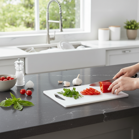 White chopping board