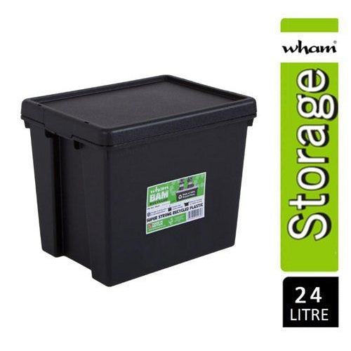 Storage Box Heavy Duty & Lid Black