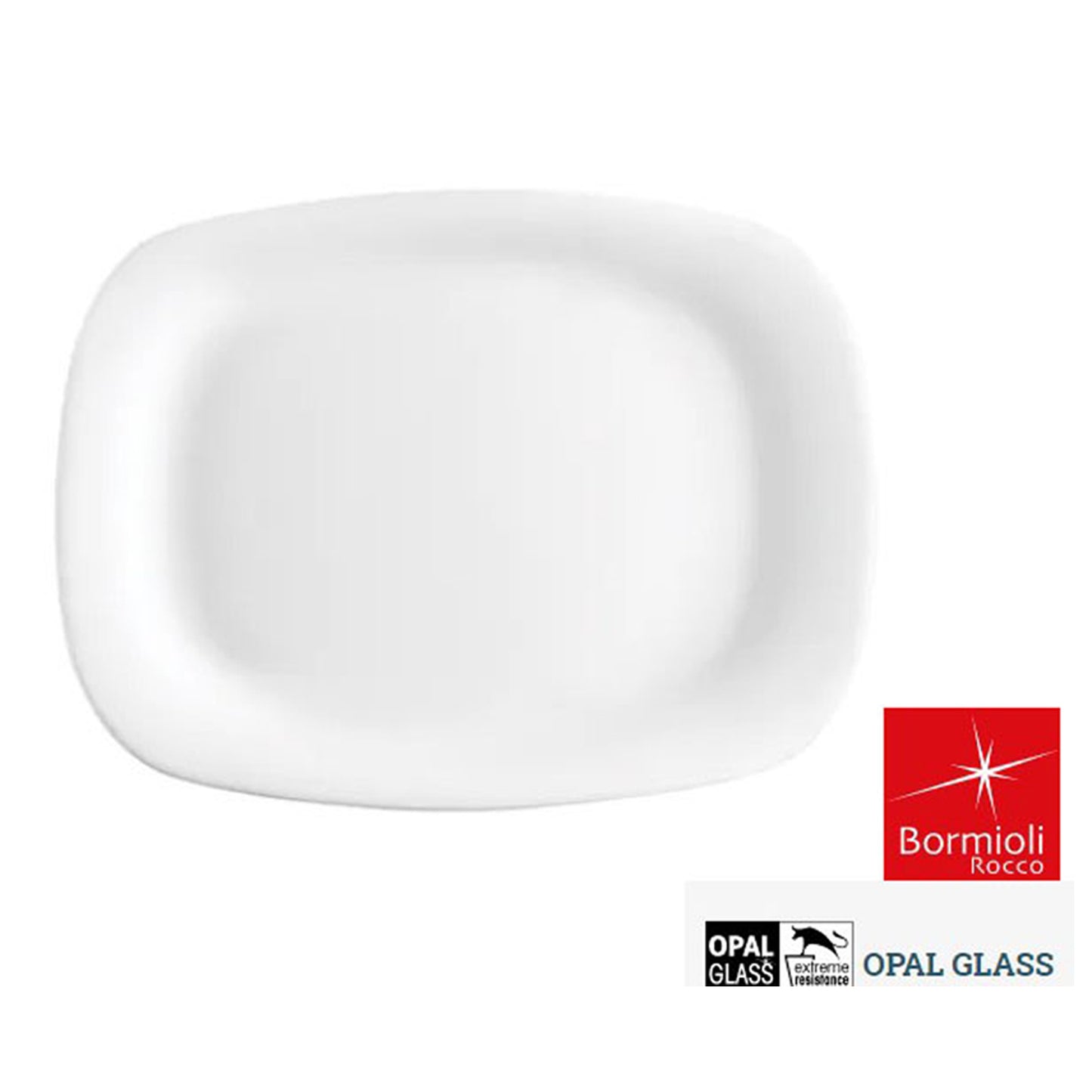 Parma Glass Plate 20x28cm