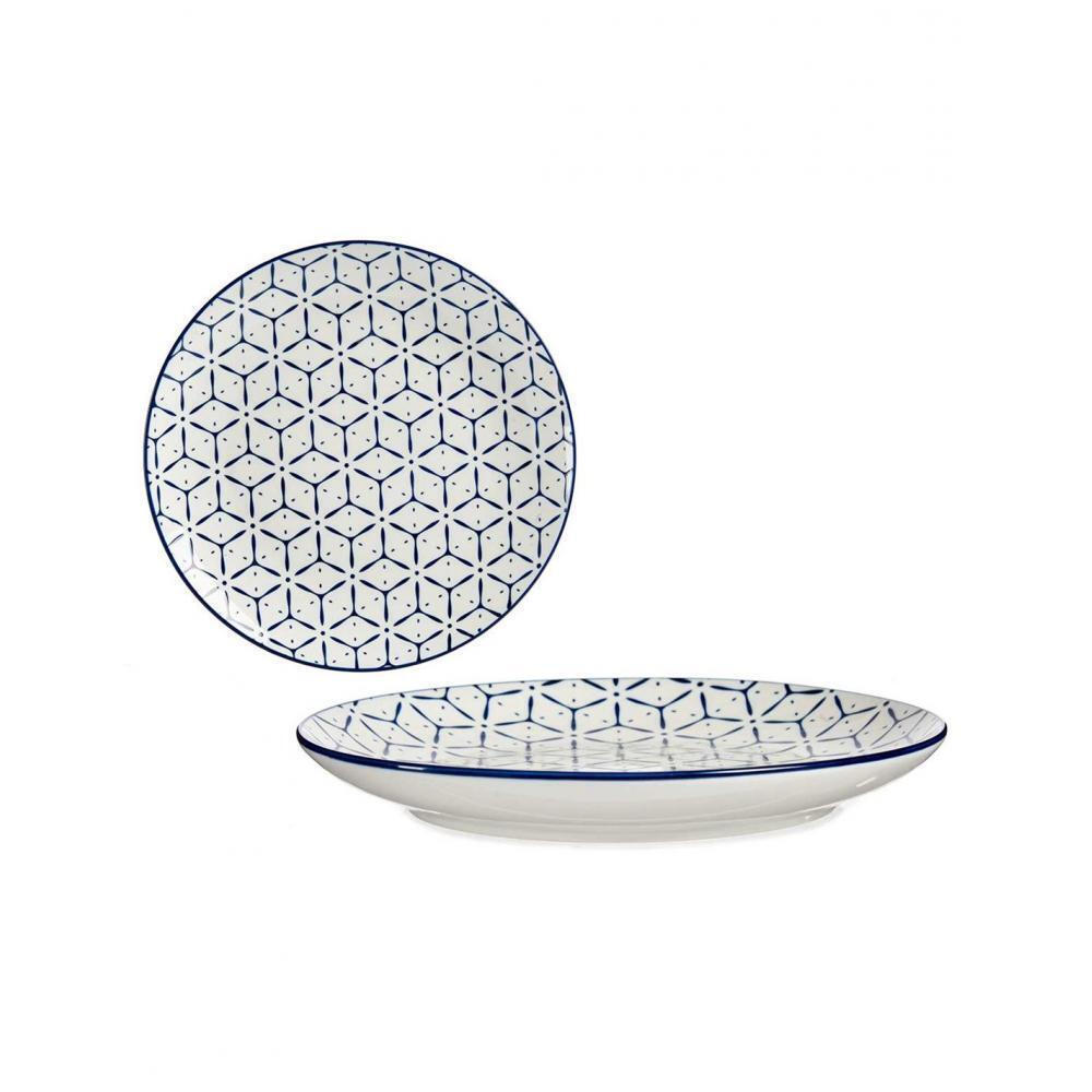 Blue Greek Dinner Plate