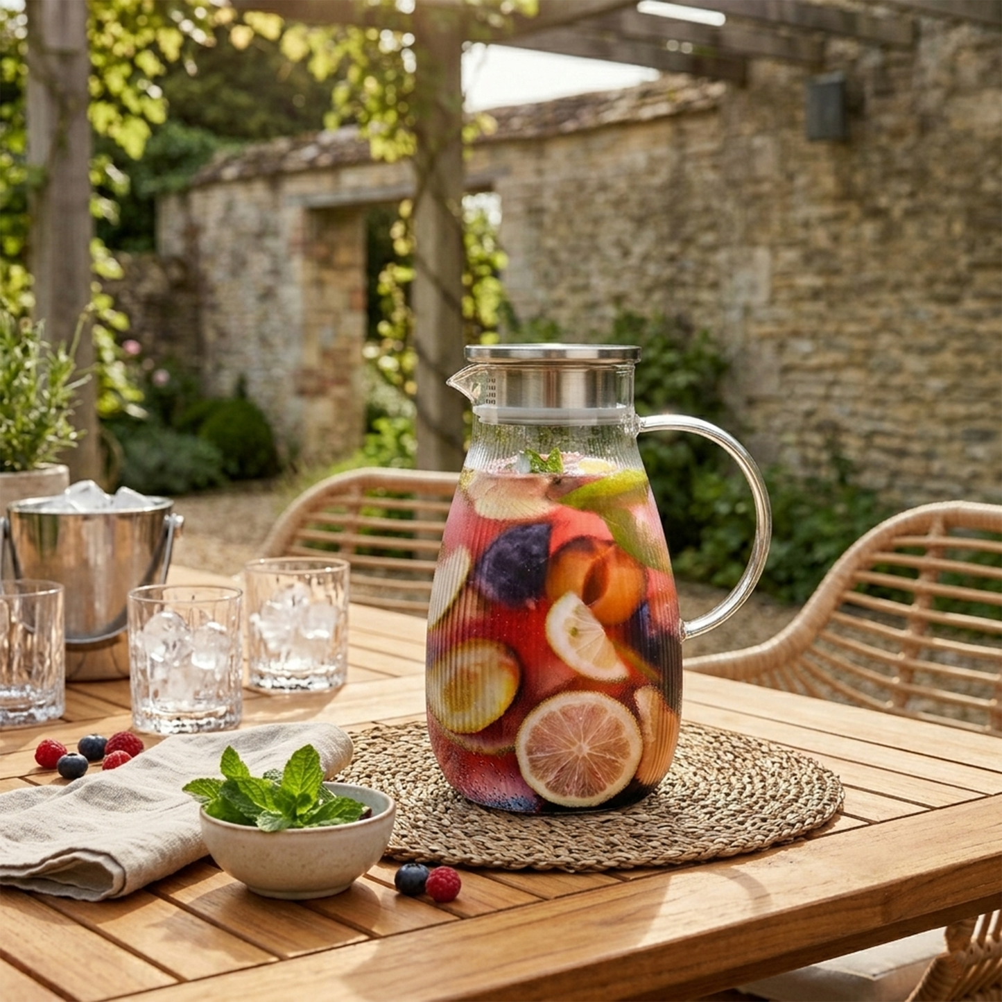 Glass Cocktail Pitcher