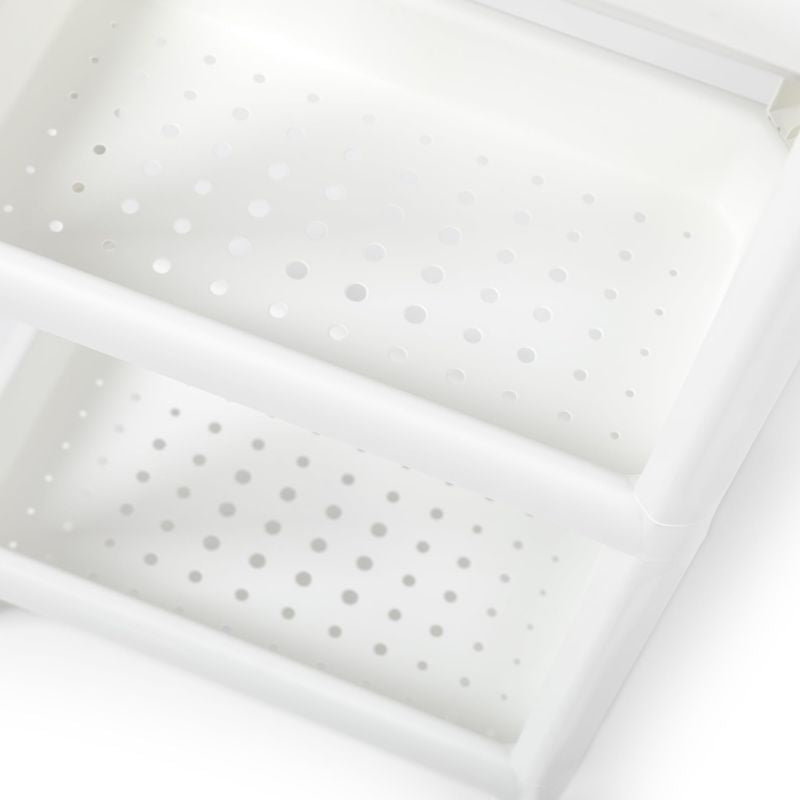 White Modular Shelf with 4 Shelves 38 × 23 × 100 cm