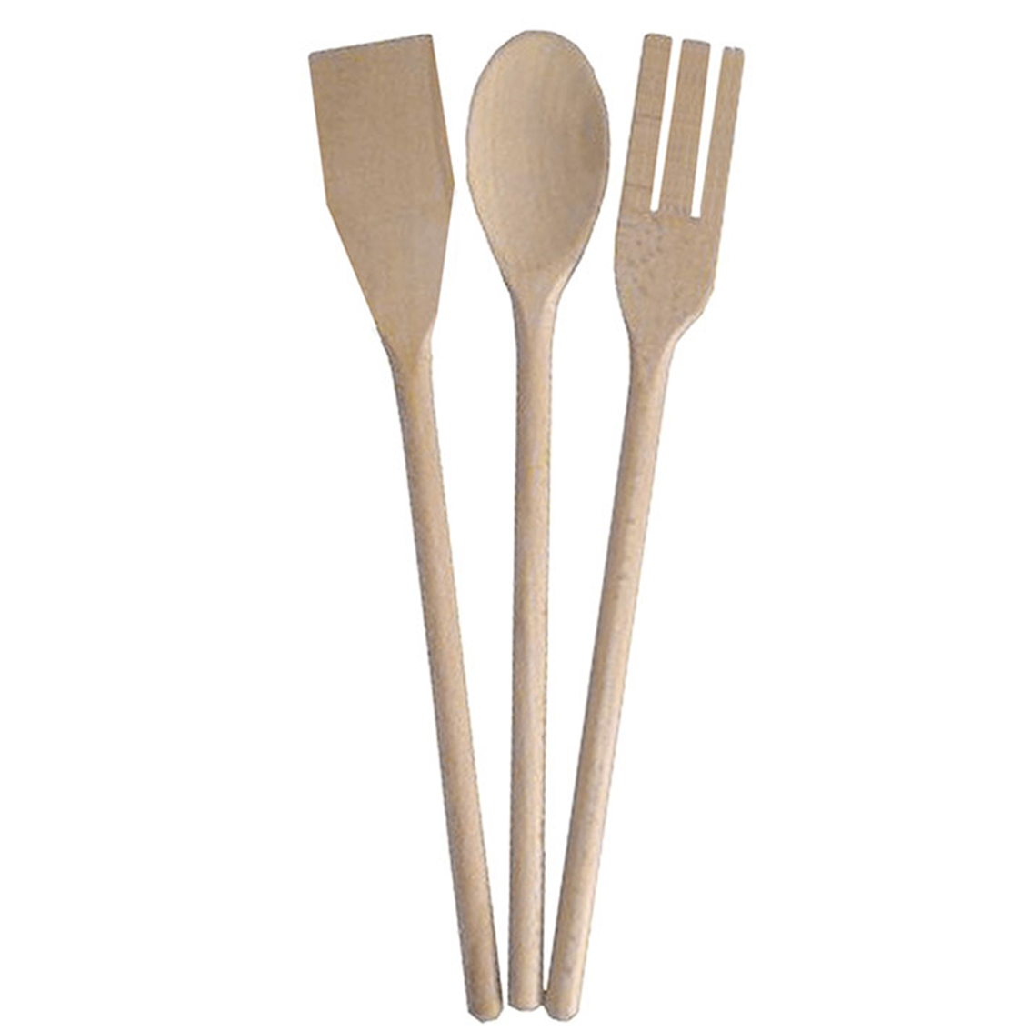 Wooden Utensil Set x3