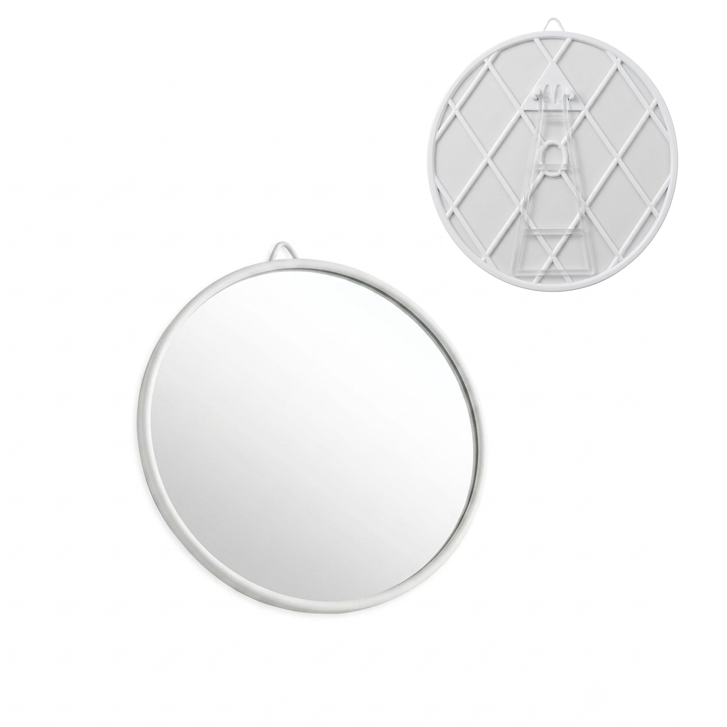 Round Mirror with back support