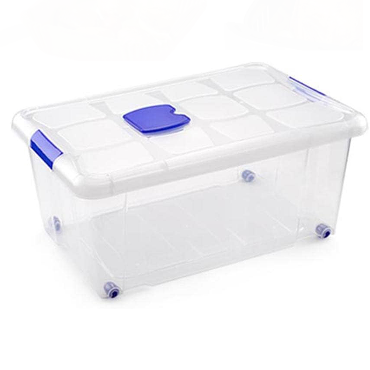 Storage Box With Lid and Wheels