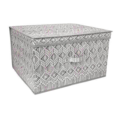 Jumbo storage chest macrame