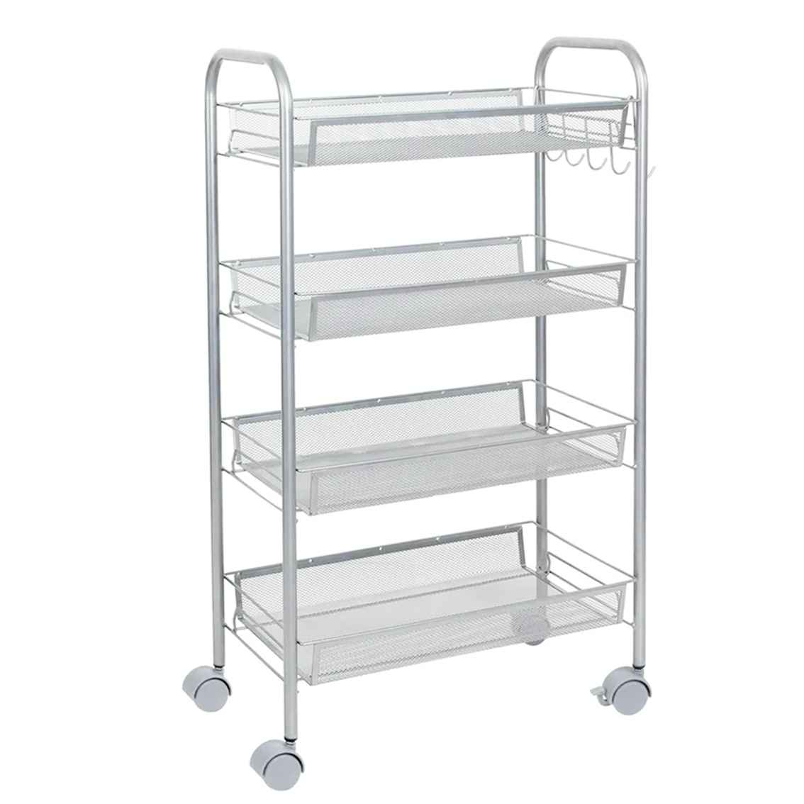 4 Tier Mesh rolling Cart