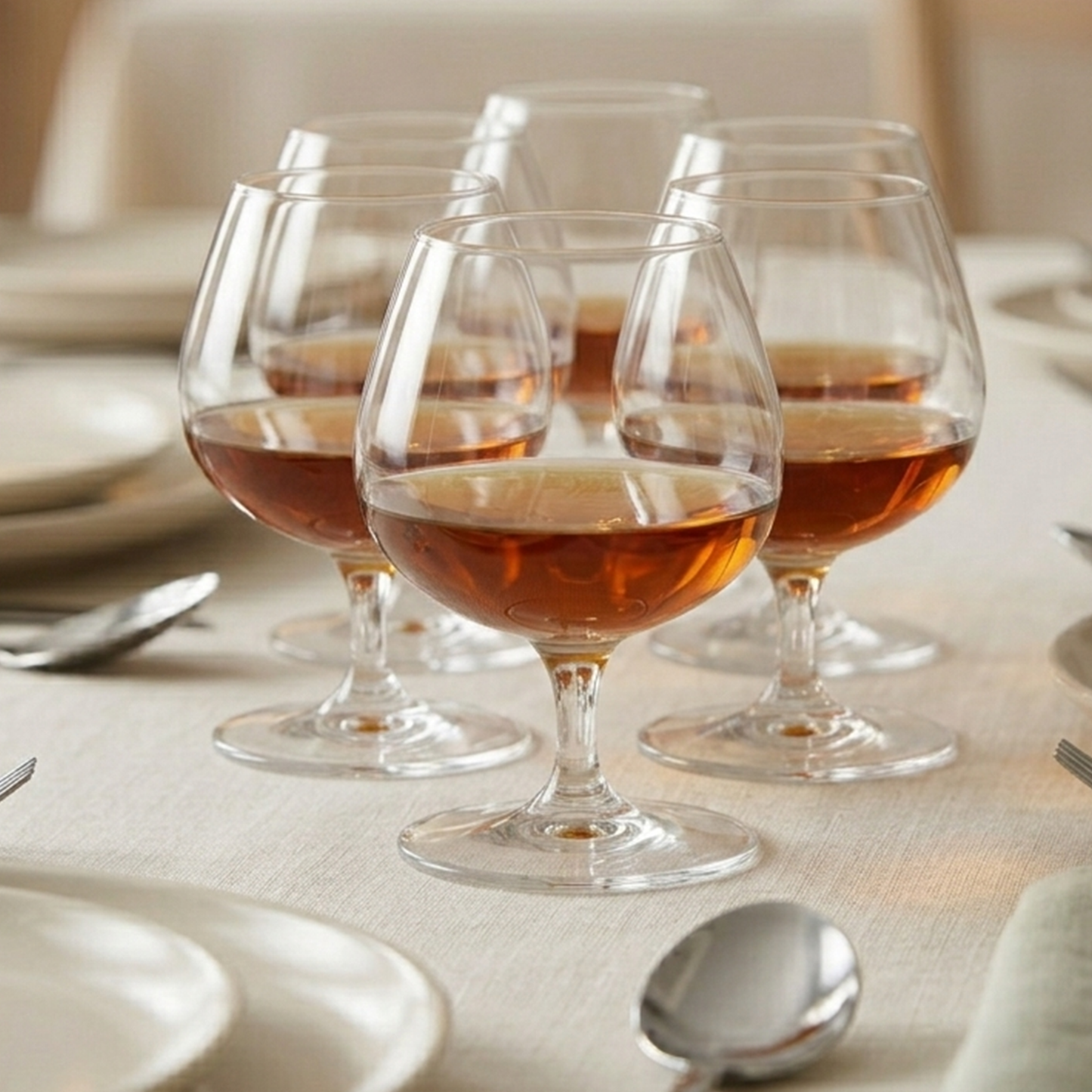 6 Cognac Glasses