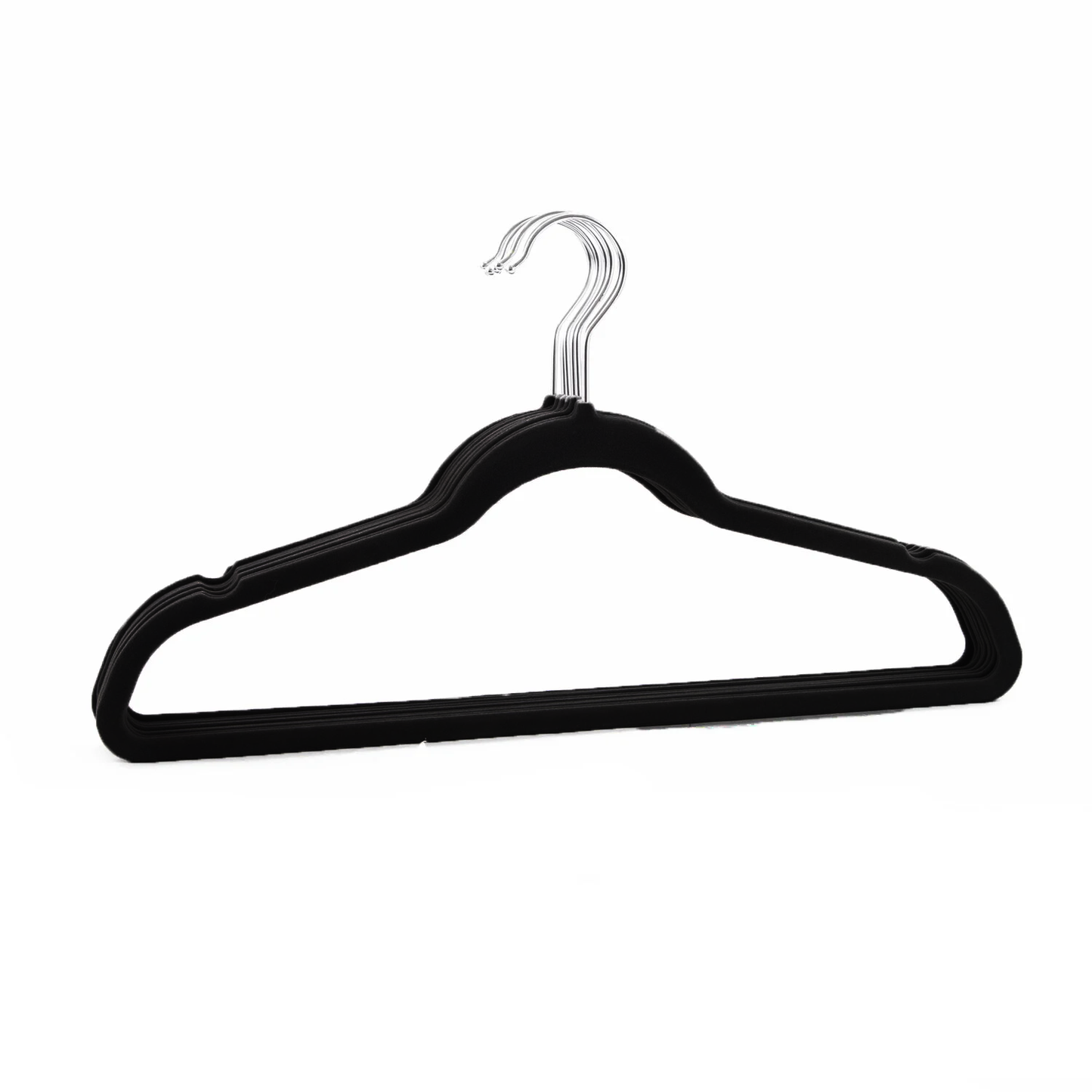 6 Non-slip Velvet Hangers Grey