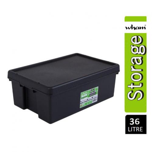 Storage Box Heavy Duty & Lid Black